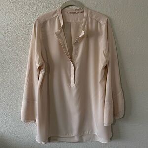 Soft Surroundings |  Cream Blouse, Size Petite Large